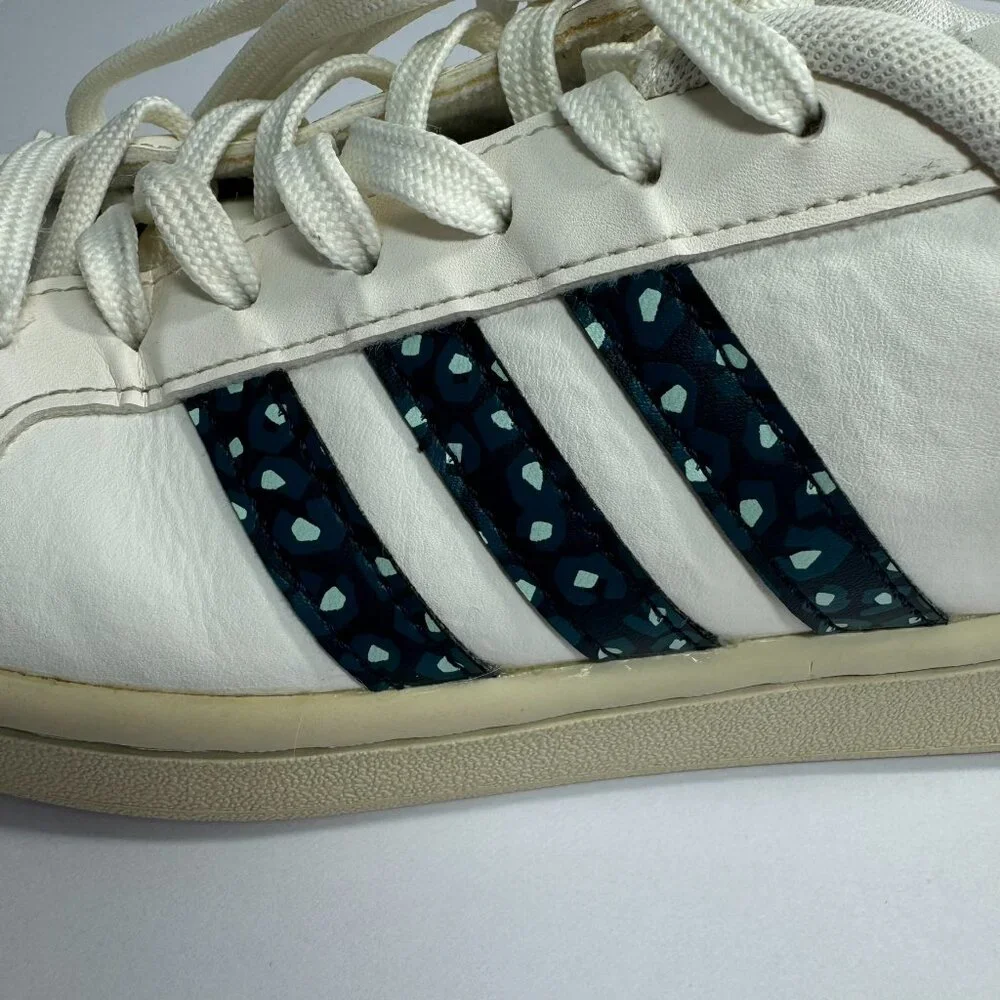 Adidas‎ Shoes GRAND COURT White Leather Sneakers Women's Size 7 Good Condition